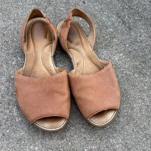 Born Women's Tan Open-Toe Slingback Sandals